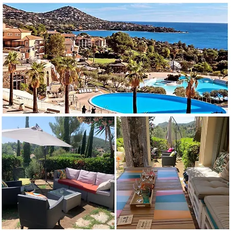 Village Cap Esterel Pierre Et En Rez De Jardin Vue -plages -parcs Aquatique - Animations -5 Piscines Dont Chauffee Au 01-novembre -parking -climatisation -formule Club דירה