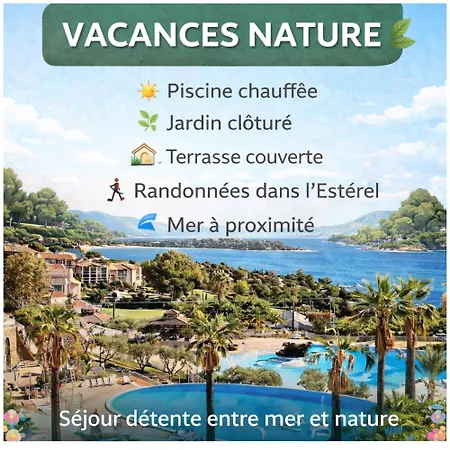 Village Cap Esterel Pierre Et En Rez De Jardin Vue -plages -parcs Aquatique - Animations -5 Piscines Dont Chauffee Au 01-novembre -parking -climatisation -formule Club 아파트