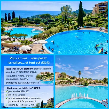 Village Cap Esterel Pierre Et En Rez De Jardin Vue -plages -parcs Aquatique - Animations -5 Piscines Dont Chauffee Au 01-novembre -parking -climatisation -formule Club דירה